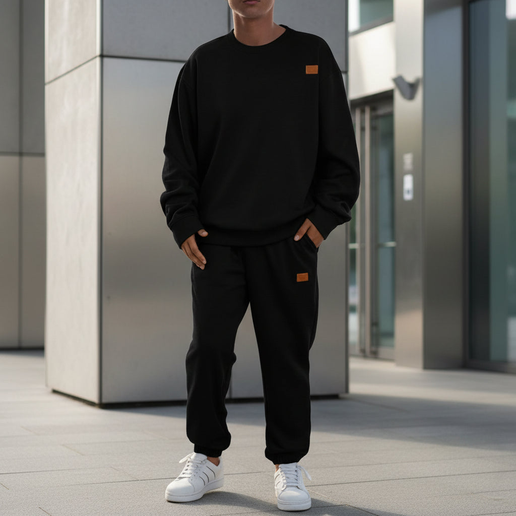 Comfy Mens Crew Neck Sweatshirt for Autumn Winter