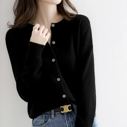 Cozy Cashmere Open Front Cardigan for Women