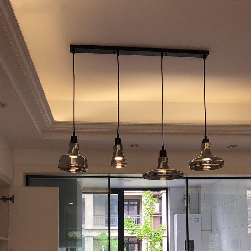 Sleek Glass Hanging Light Fixtures