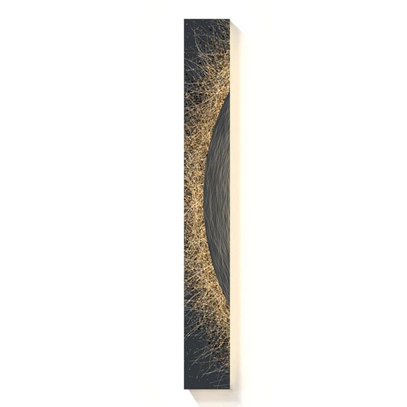 Rustic Fabric Panel Wall Light