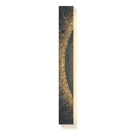 Rustic Fabric Panel Wall Light
