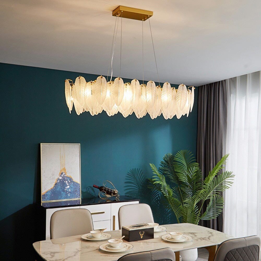 Luxury Feather Crystal Chandelier