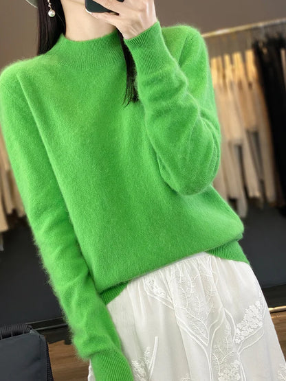 Luxurious Pure Cashmere Women's Soft Knit Sweater