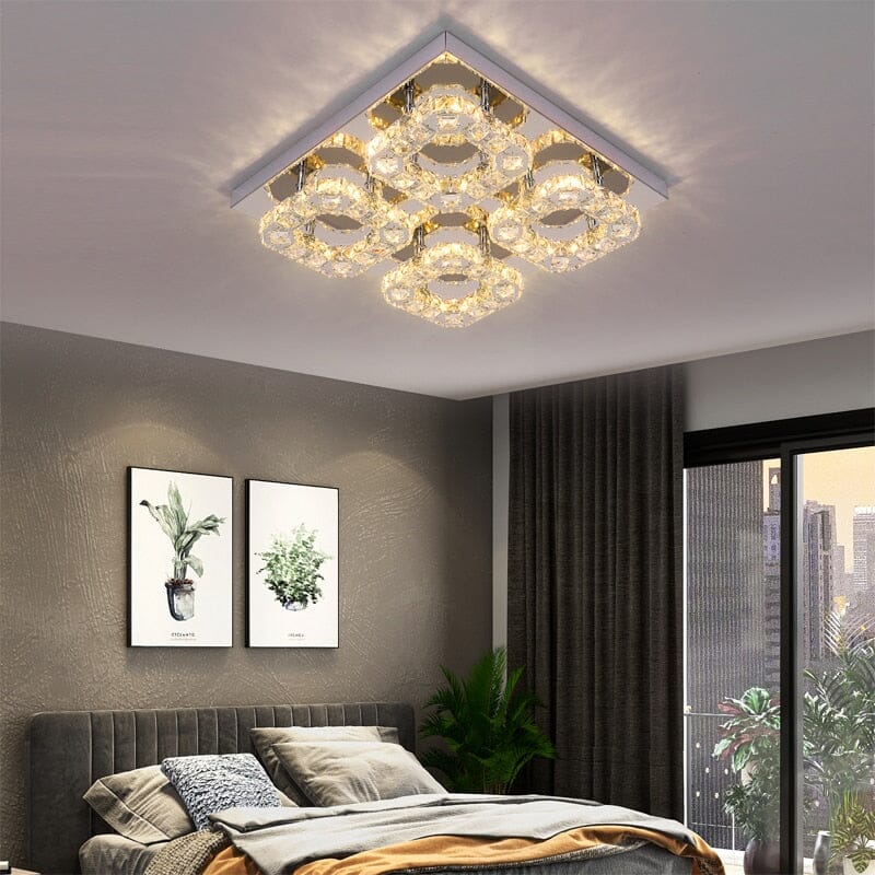Elegant Four Light Crystal Chandelier