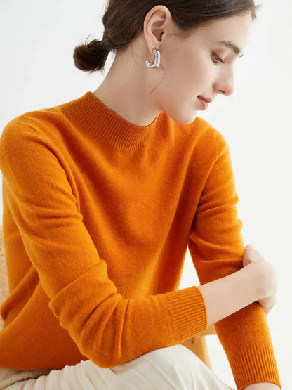 Soft Women's Merino Wool Crew Neck Sweater