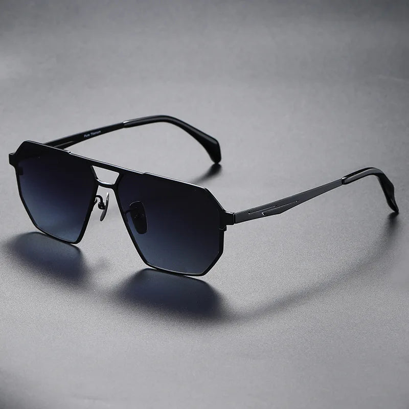 Premium Metal Pilot Sunglasses With Polarized Lenses