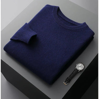 Premium Men's Merino Wool Crew Sweater