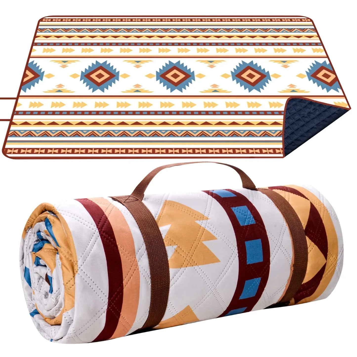 Outdoor Picnic Blanket Beach Blanket Waterproof Sand Free Portable Washable Beach Underlay Picnic Blanket-3