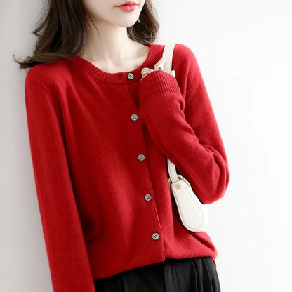 Cozy Cashmere Open Front Cardigan for Women