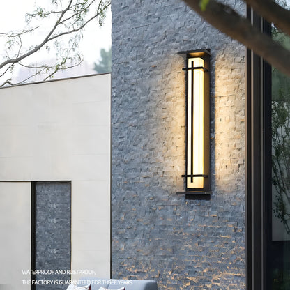 Rustic Black Metal Outdoor Wall Lamp Waterproof