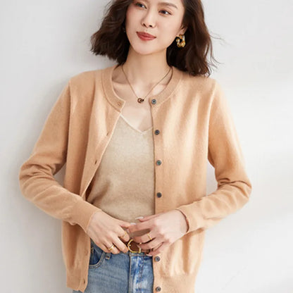 Cozy Cashmere Open Front Cardigan for Women