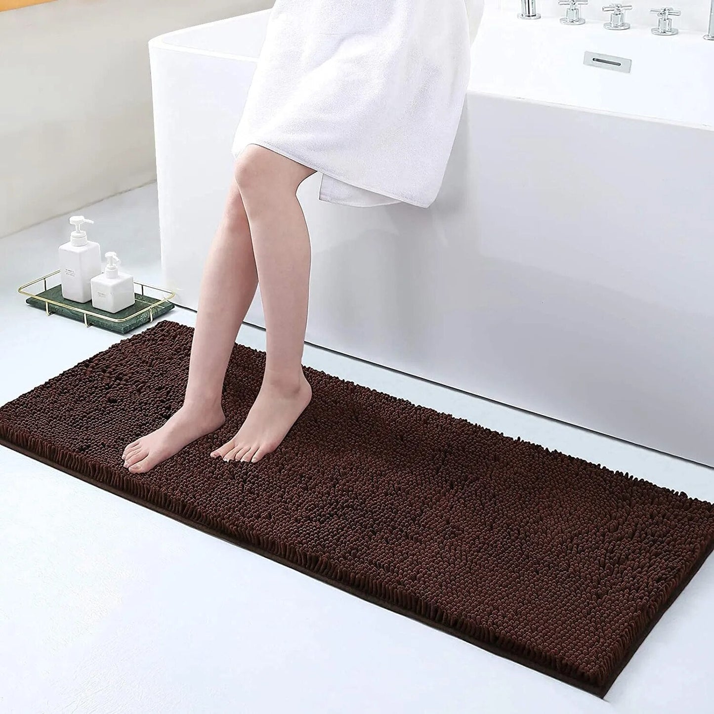 GripSoft Anti Slip Luxury Bathroom Floor Mat
