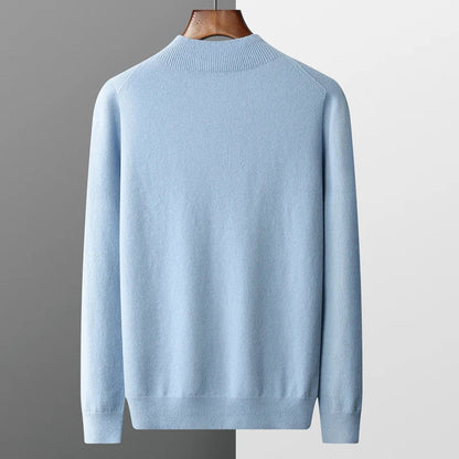 Warm Mens Merino Wool Crew Sweater