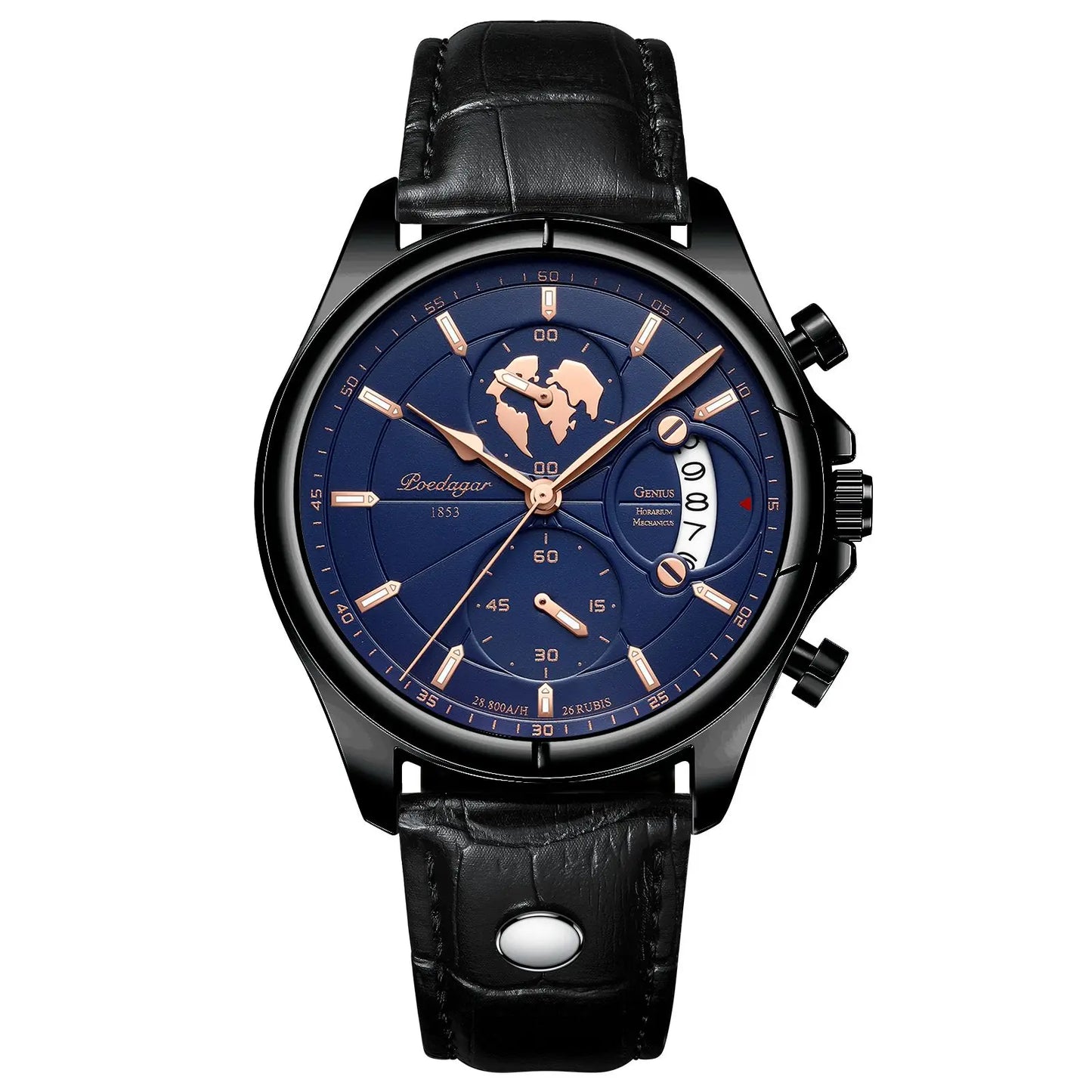 Classic Vintage Leather Wristwatch