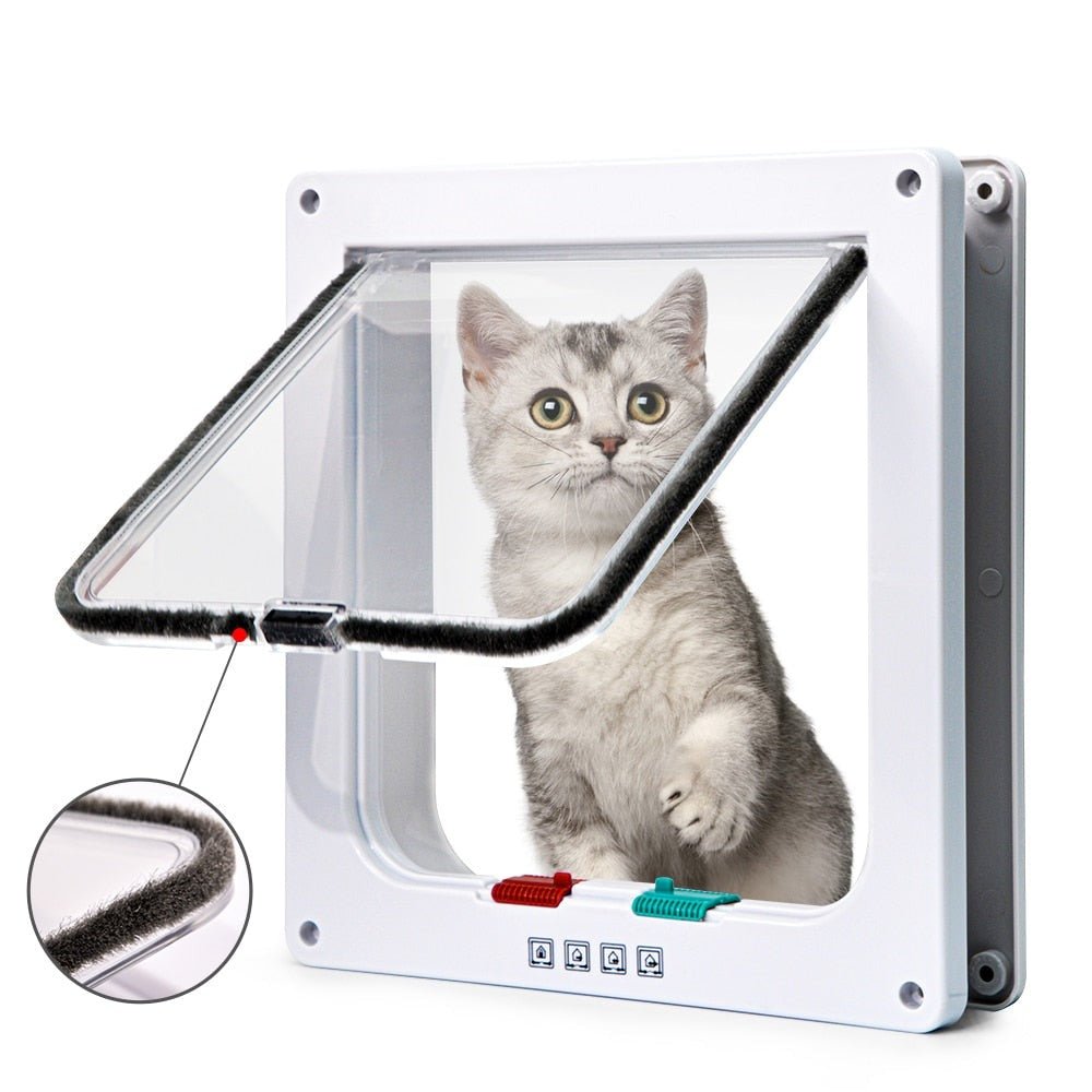 SafeFold - Versatile Folding Door with 4-Way Cat Flap & Security Closure 1