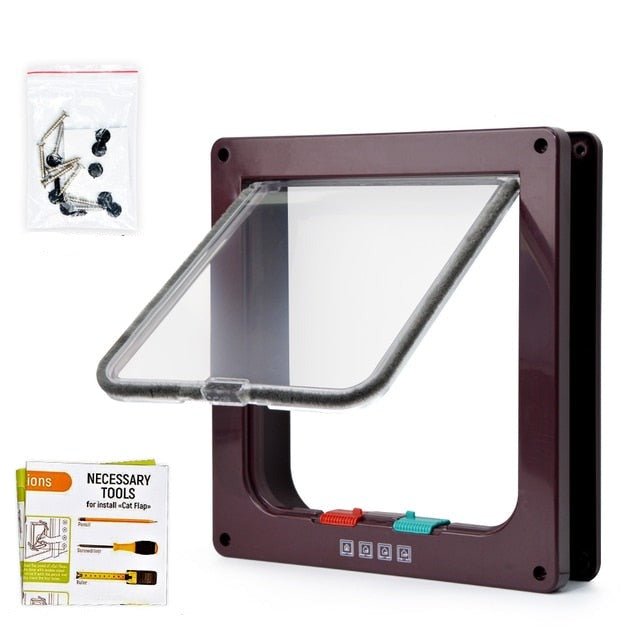 SafeFold - Versatile Folding Door with 4-Way Cat Flap & Security Closure 3