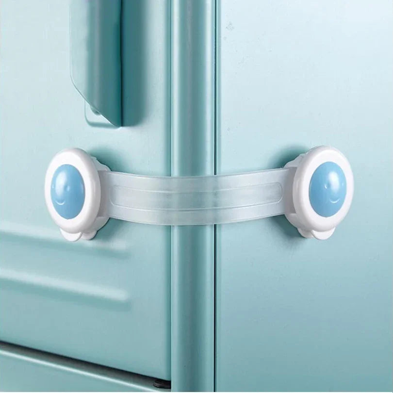 Secure Baby Cabinet Locks with Easy Install Straps - Lusomart
