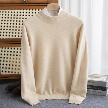 Classic Crew Neck Warm Wool Sweater