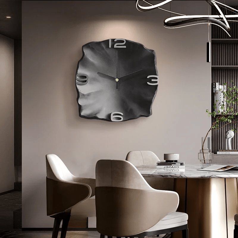 SandstoneElegance | Large Modern 3D Relief Silent Wall Clock 20-Inch 8