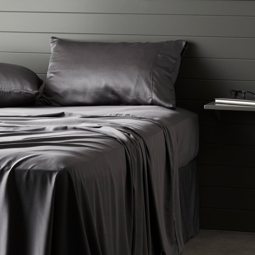 Breathable Grey Charcoal Sheet For Cool Sleep