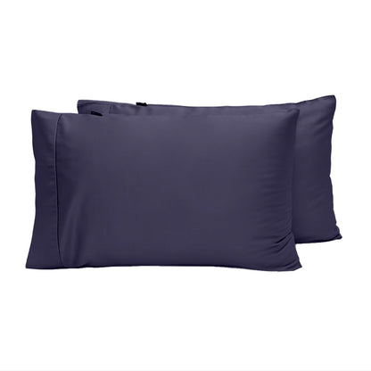 Soft Grey Bamboo Pillowcase Set with Anti Odor Protection