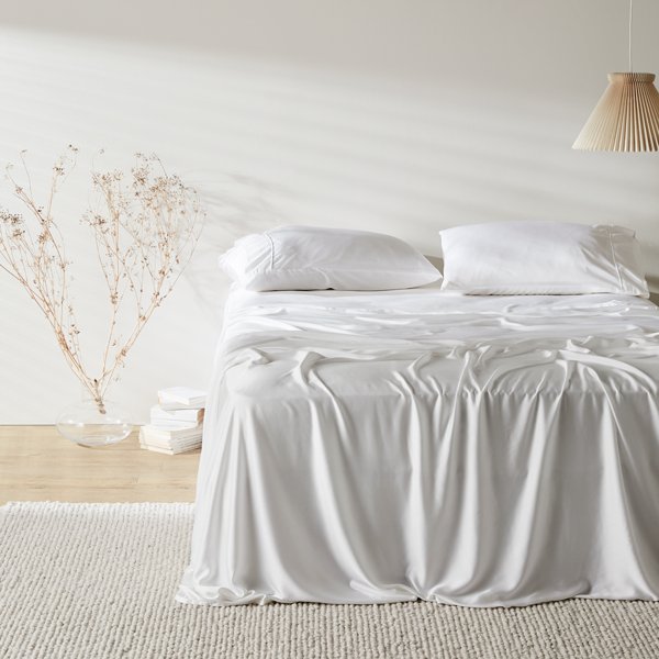 Soft Grey Bamboo Pillowcase Set with Anti Odor Protection