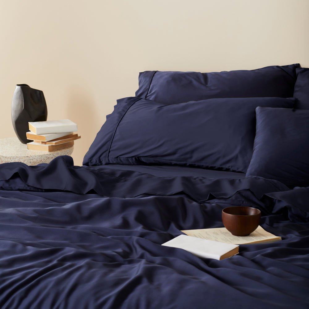 Soft Grey Bamboo Pillowcase Set with Anti Odor Protection