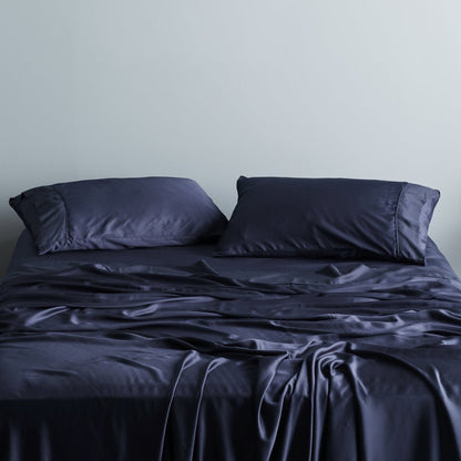 Soft Grey Bamboo Pillowcase Set with Anti Odor Protection