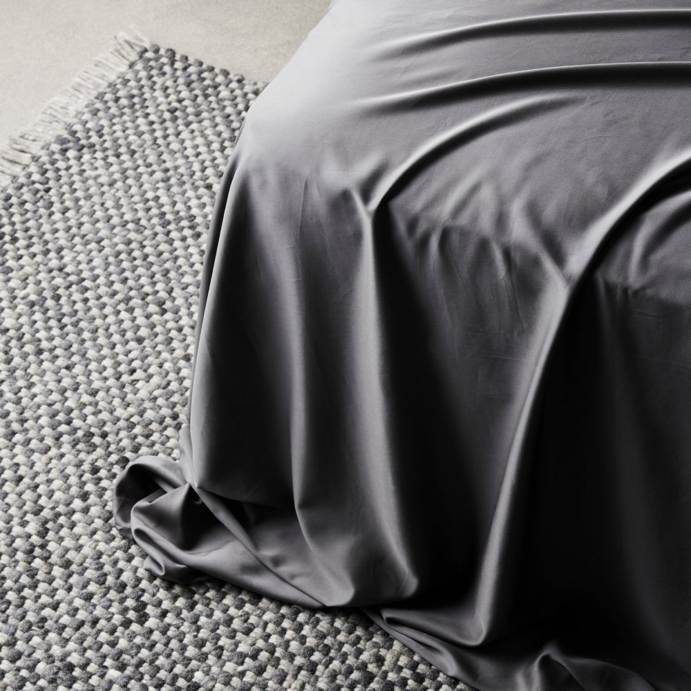 Soft Grey Breathable Bed Sheet Set With Germ Protection