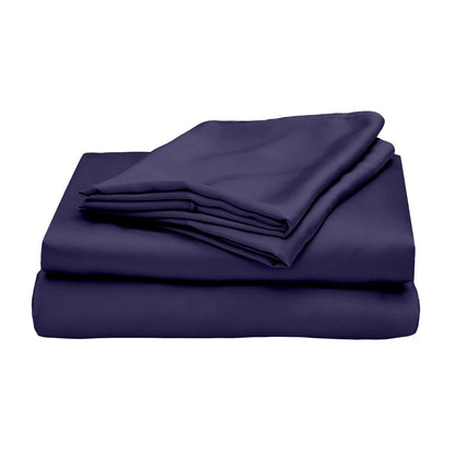 Soft Grey Breathable Bed Sheet Set With Germ Protection