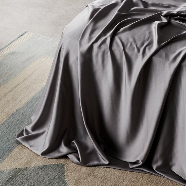 Soft Grey Breathable Bed Sheet Set With Germ Protection