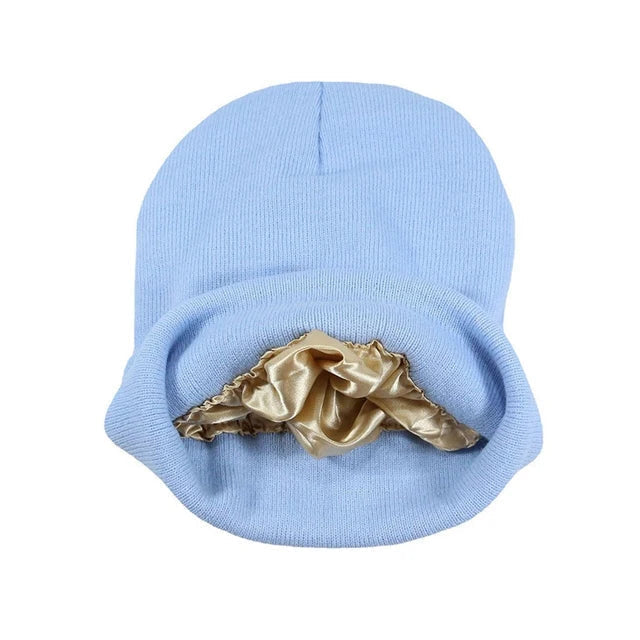 SatinShield | Cozy Warm Knitted Satin Lined Winter Hat 3