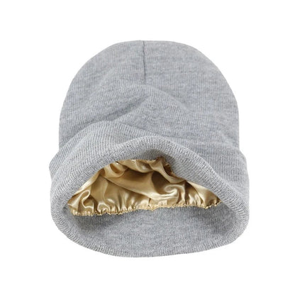 SatinShield | Cozy Warm Knitted Satin Lined Winter Hat 4