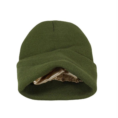 SatinShield | Cozy Warm Knitted Satin Lined Winter Hat 7