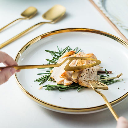 Modern Stainless Steel Flatware Dinner Set