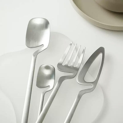 Modern Stainless Steel Flatware Dinner Set
