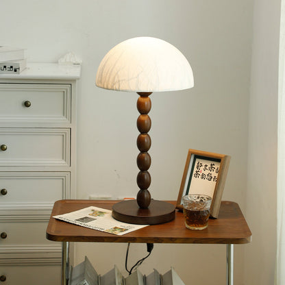 Natural Wood Asian Style Table Light - Lusomart