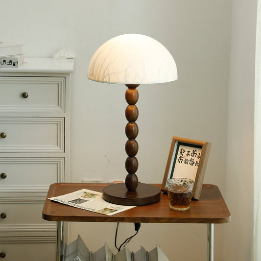 Natural Wood Asian Style Table Light - Lusomart