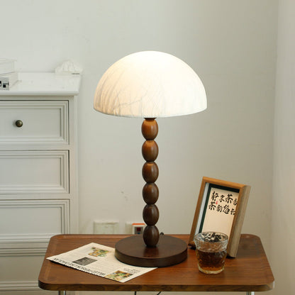 Natural Wood Asian Style Table Light