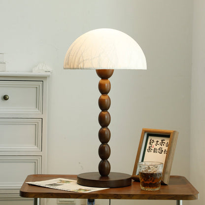 Natural Wood Asian Style Table Light