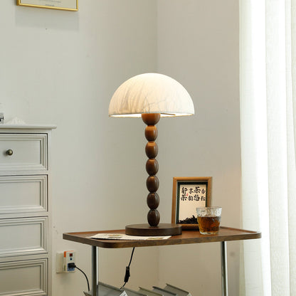 Natural Wood Asian Style Table Light