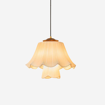 Savena | Elegant Pleated Fabric Kitchen Pendant Lighting for Cozy Interiors 2