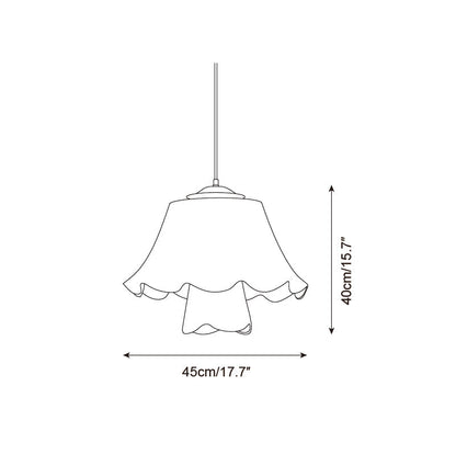 Savena | Elegant Pleated Fabric Kitchen Pendant Lighting for Cozy Interiors 4