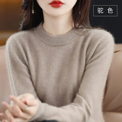 Soft Women's Cashmere Crew Neck Classic Fit Sweater