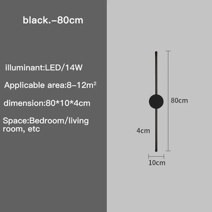 Slim LED Wall Lamp with 3 Brightness Settings