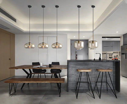 Sleek Metal LED Pendant Lamp