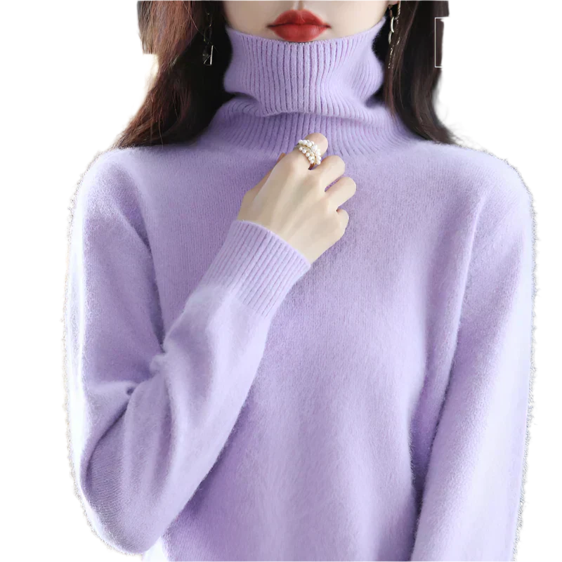Soft Cashmere Women's Turtleneck Sweater