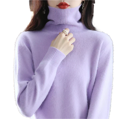 Soft Cashmere Women's Turtleneck Sweater