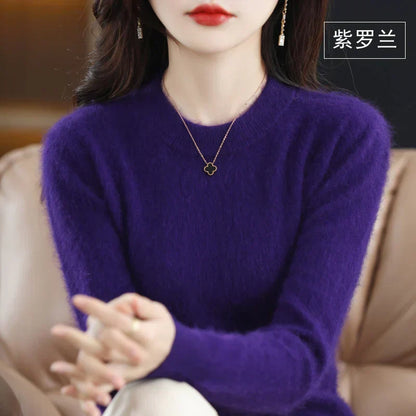 Soft Women's Cashmere Crew Neck Classic Fit Sweater
