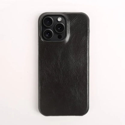 Premium Real Leather iPhone Cover Handcrafted Cowhide